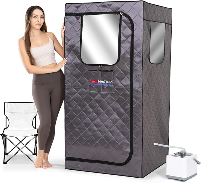 TopMaster Compact Steam Home Sauna 1100W 3L TMSAUST30BLK
