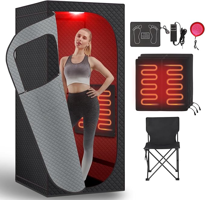 RRGFB Far Infrared Sauna Box with Red Light Therapy
