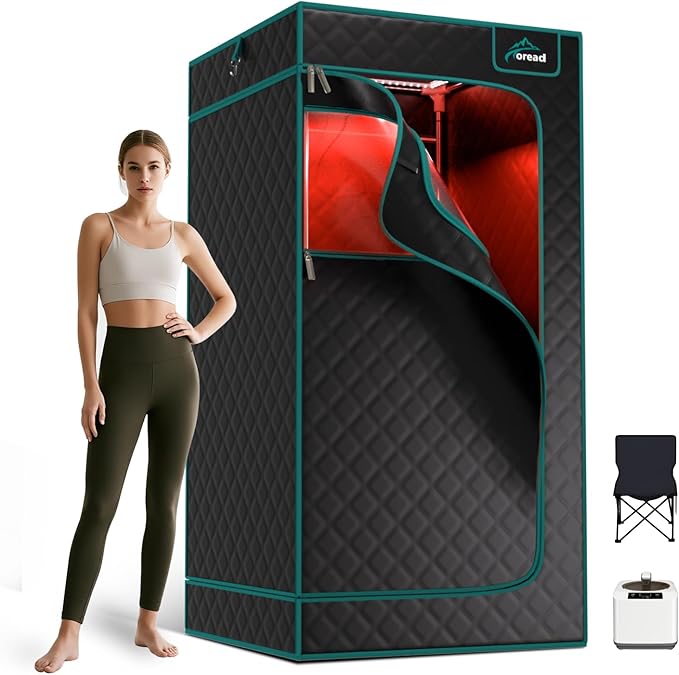TOREAD Upgraded Infrared Steam Sauna (1-Person)