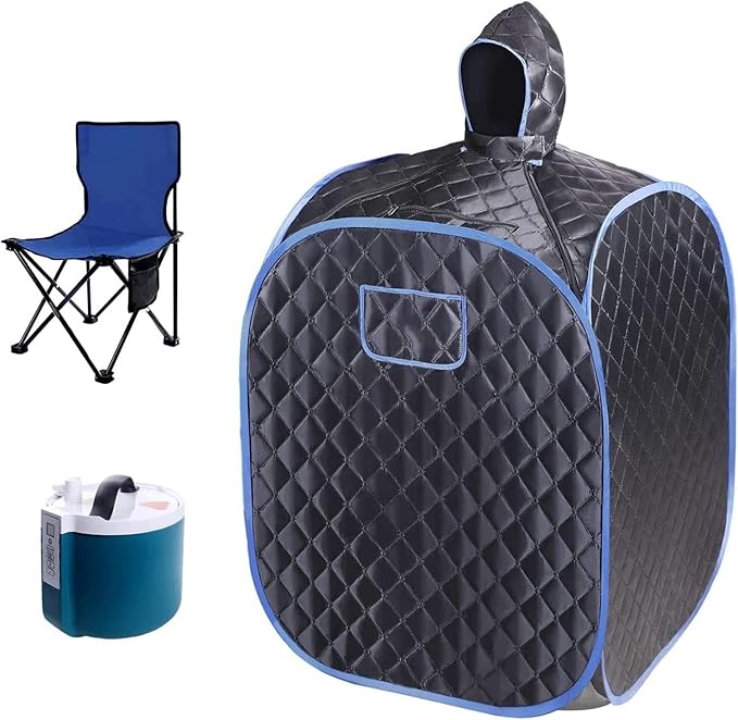 WOOYOOTE Portable Folding Steam Sauna 1000W/2L (29x29x47.5cm folded)