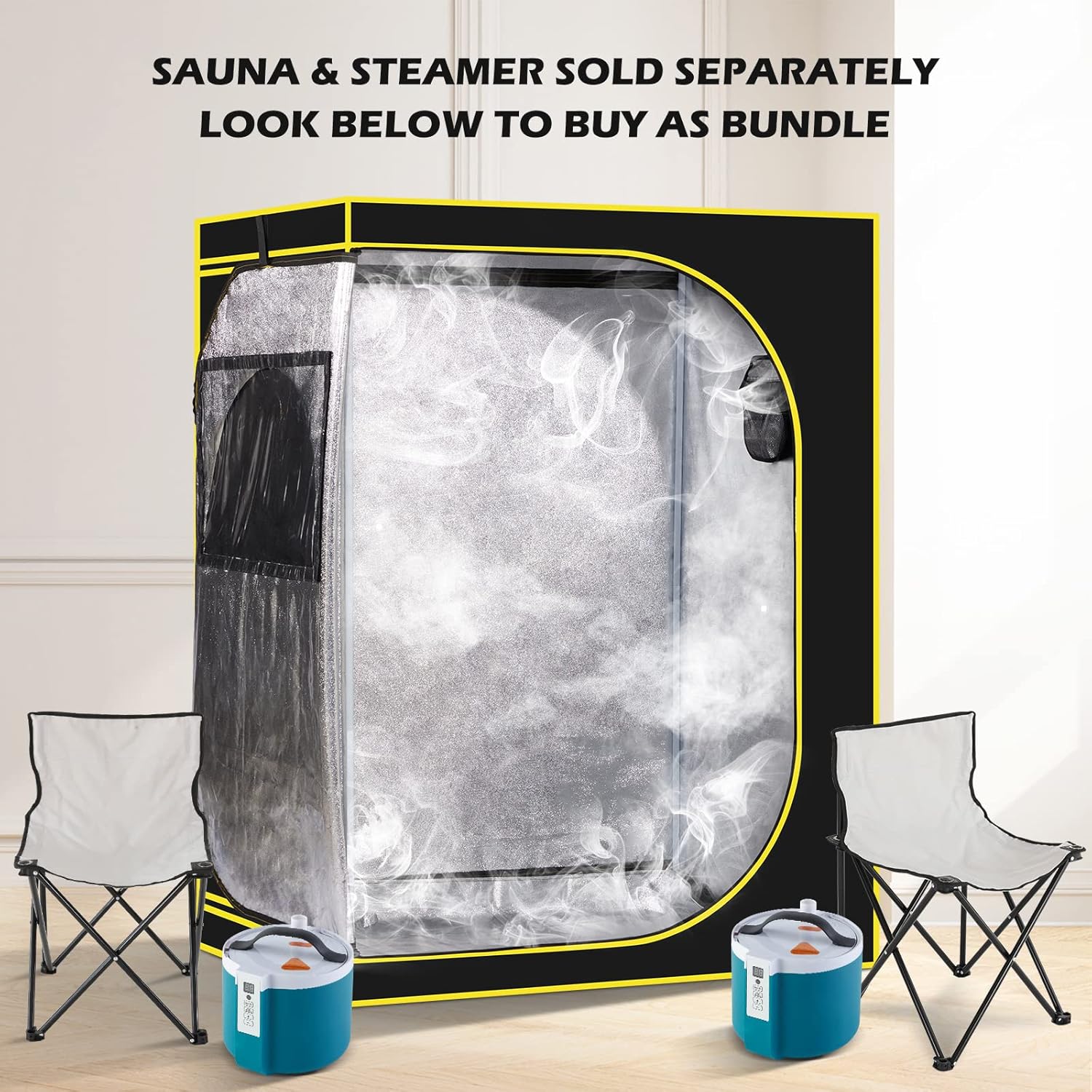 amocane Oversize 2-Person Portable Steam Sauna Tent (Tent Only) 120x90x160cm