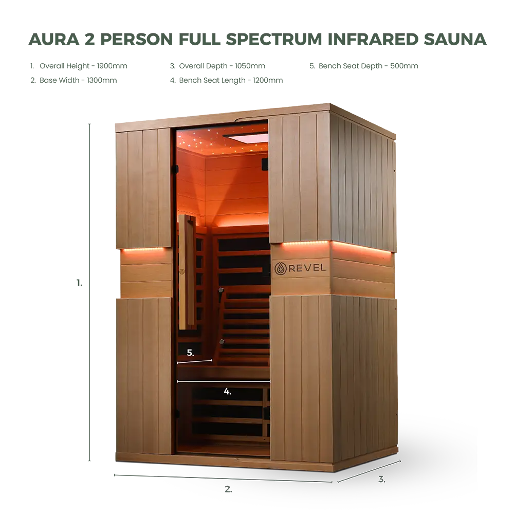 Aura 2-Person Full Spectrum Infrared Sauna - V2