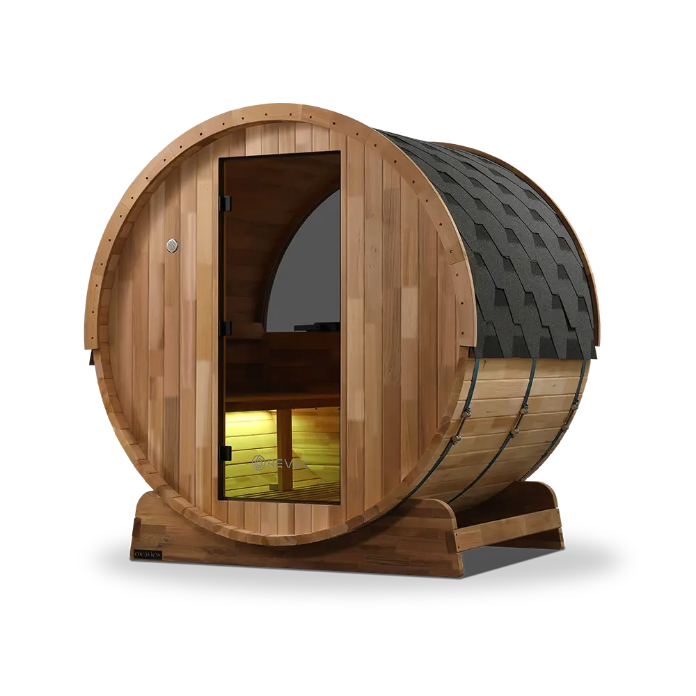 Edenview 4-Person Traditional Cedar Barrel Sauna - V2