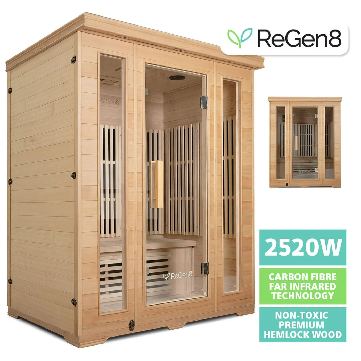 Trio - 3 Person 2520W Infrared Sauna