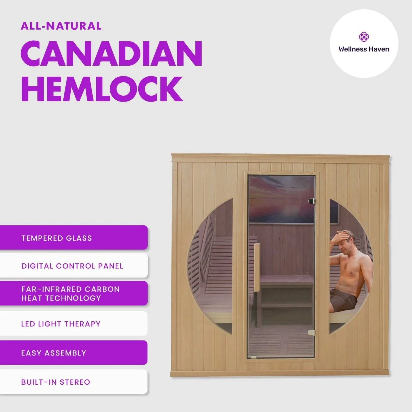 Deluxe Relax 2 Person Infrared Sauna