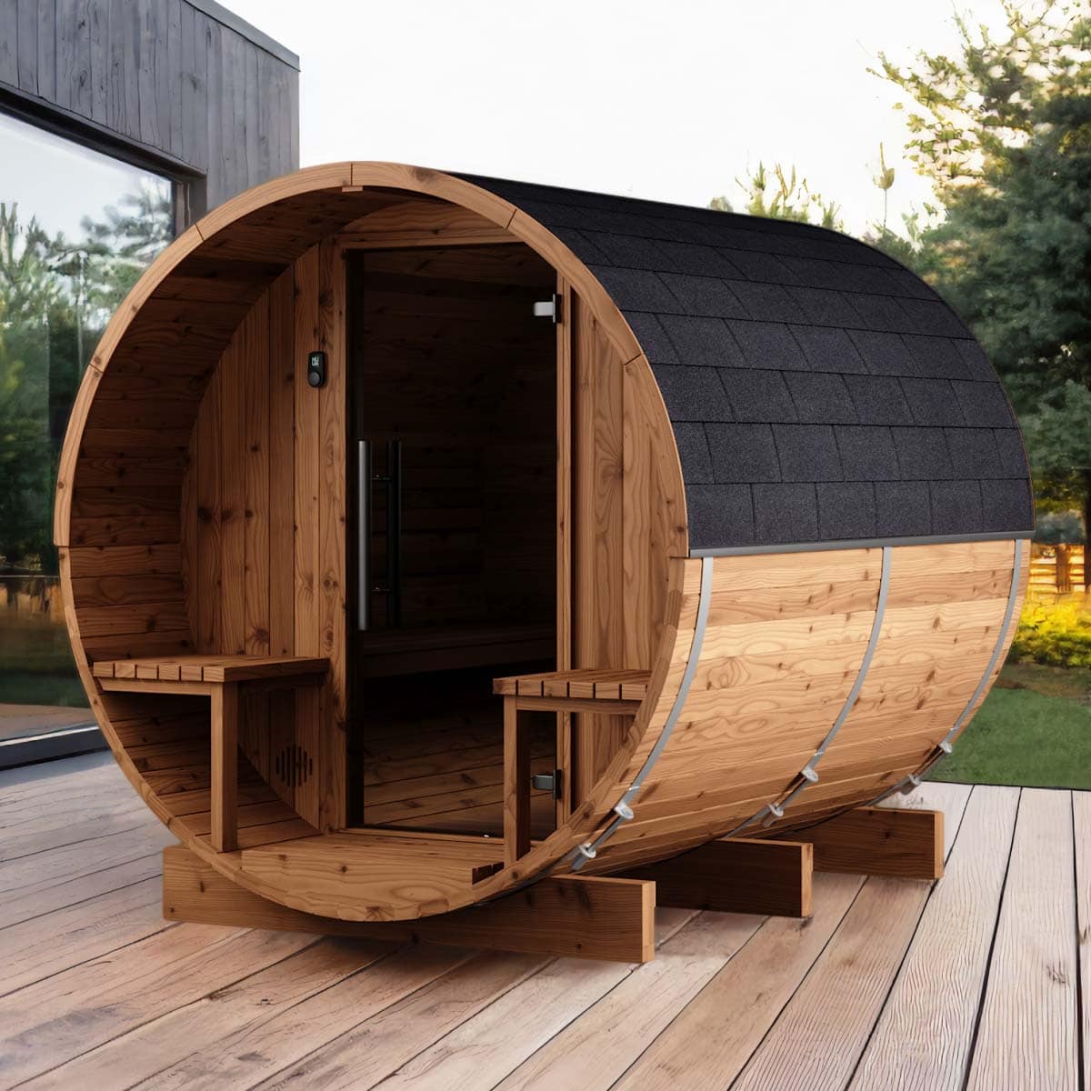European Barrel Sauna – Natural Edition