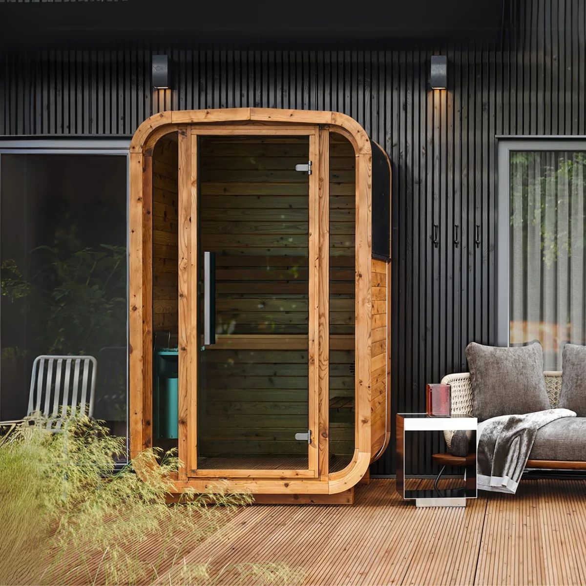 ‘Sola 140’ Premium Outdoor Sauna – Natural Edition