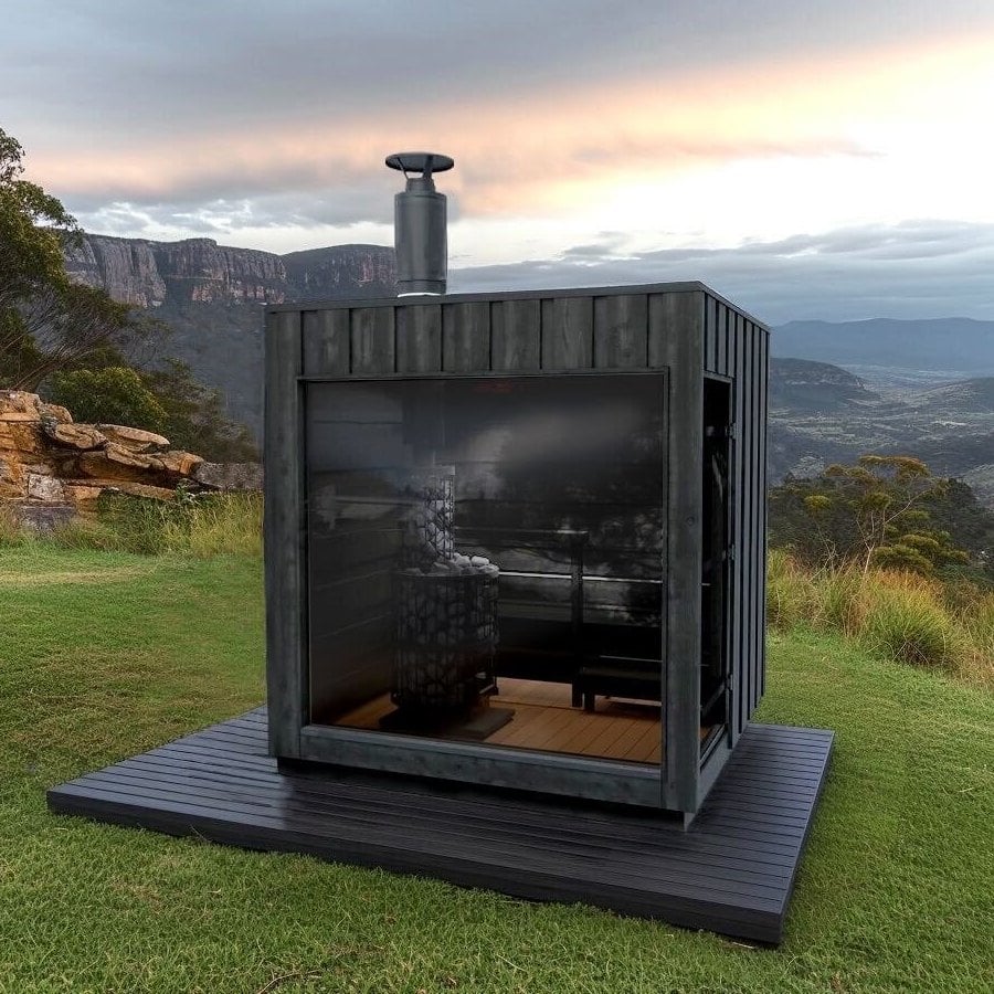 Harvia ‘Legend’ Wood-fired Outdoor Sauna and Harvia Heater Package