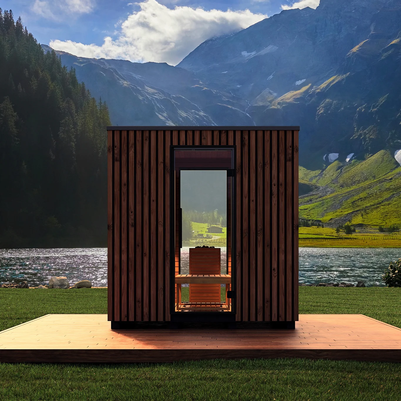 ‘Garda’ Outdoor Sauna – Natural Edition