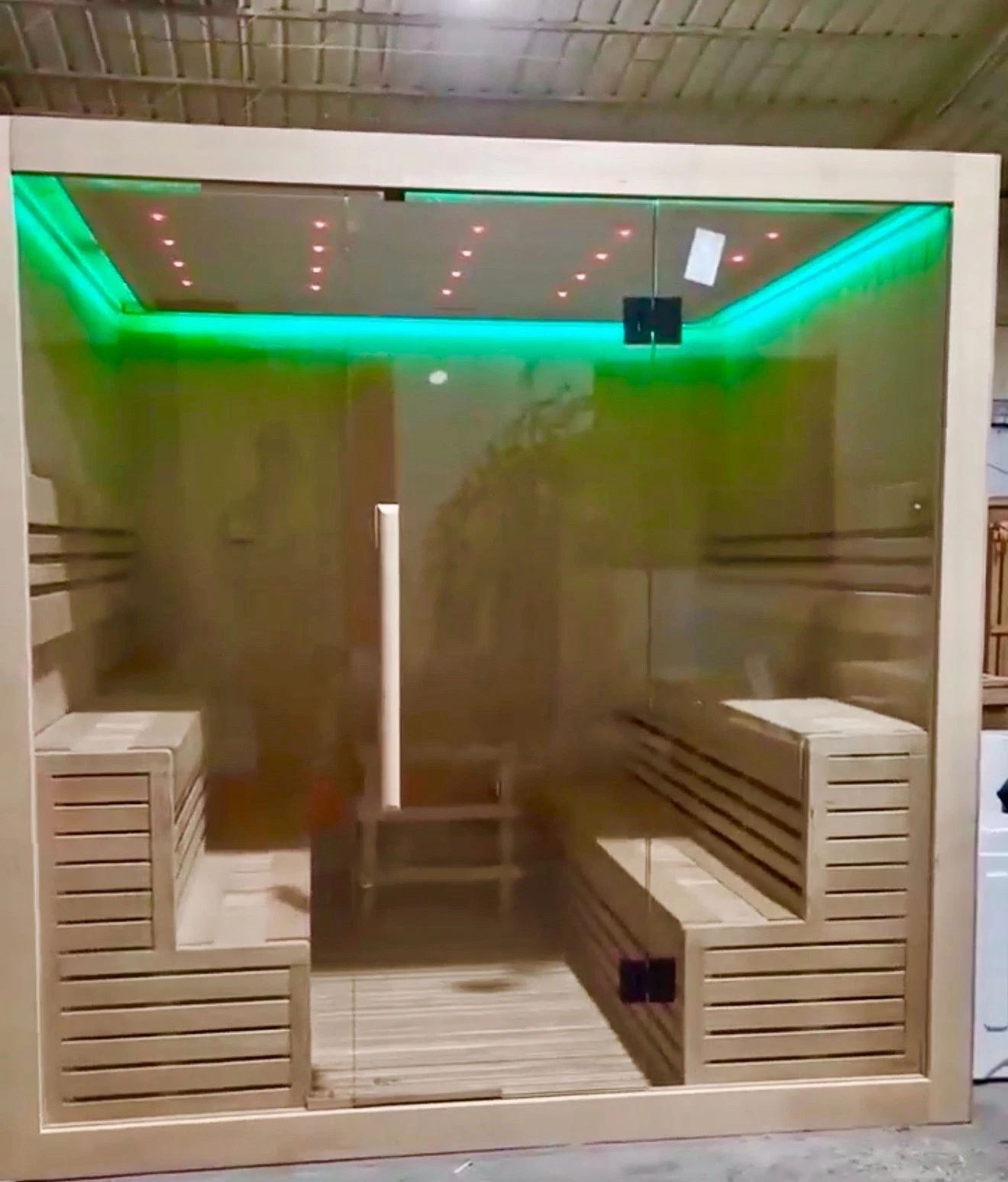 2-4 Person Infrared Home Sauna w/ LED Lights – Pain Relief, Better Sleep, Detox
