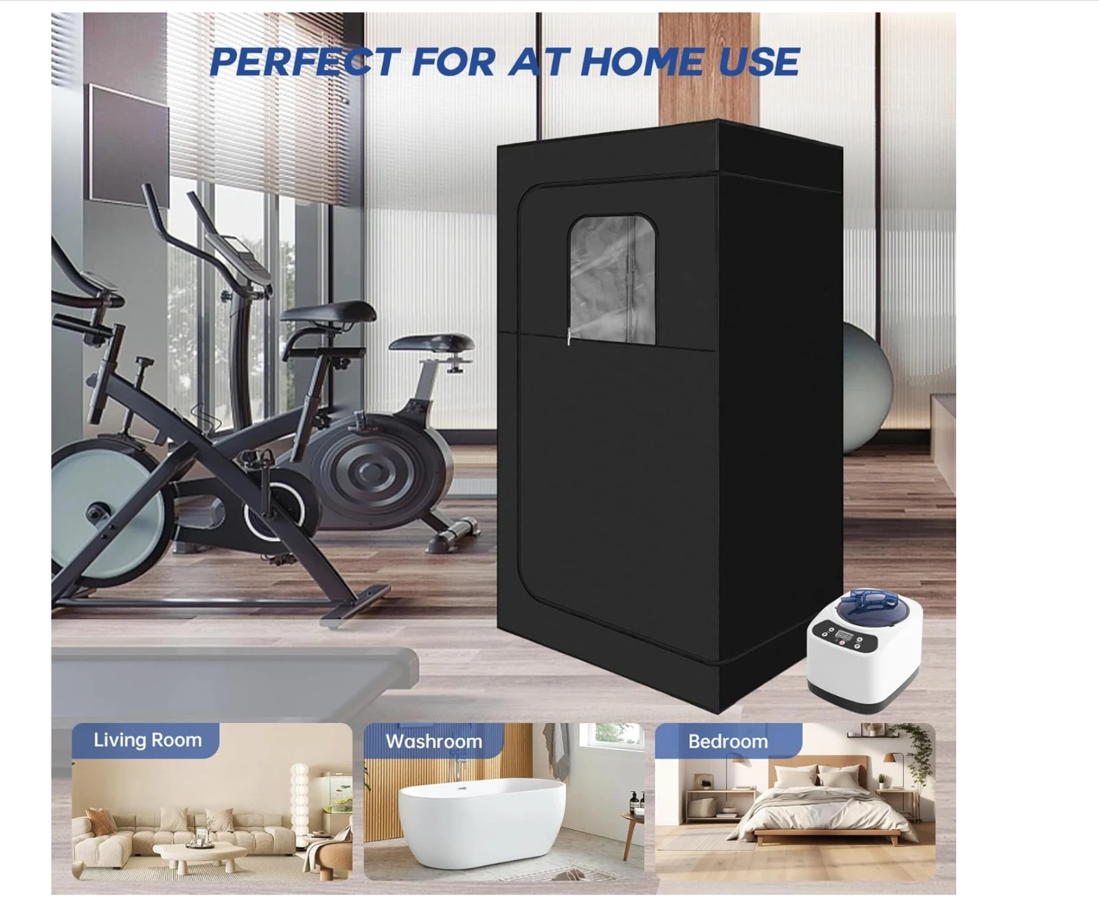 Portable Steam Sauna for Home Spa,Full Size Steam Room for Relaxation,600D Canva