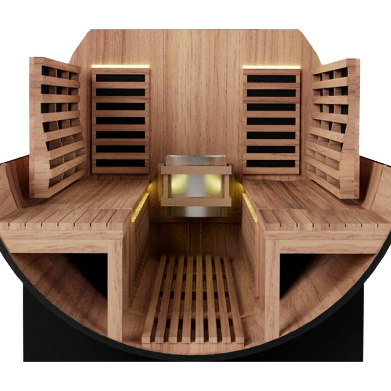 Nuvie Fusion 4-Person Hybrid Barrel Sauna