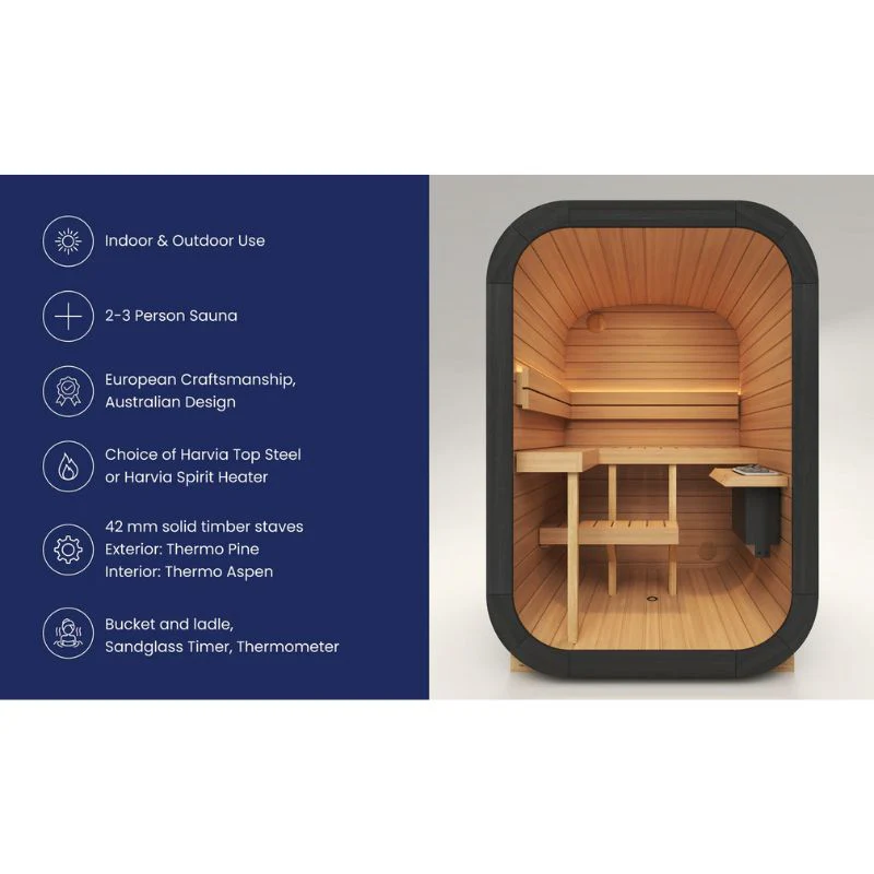 2â€“3 Person Mini 2.0 Traditional Outdoor Sauna